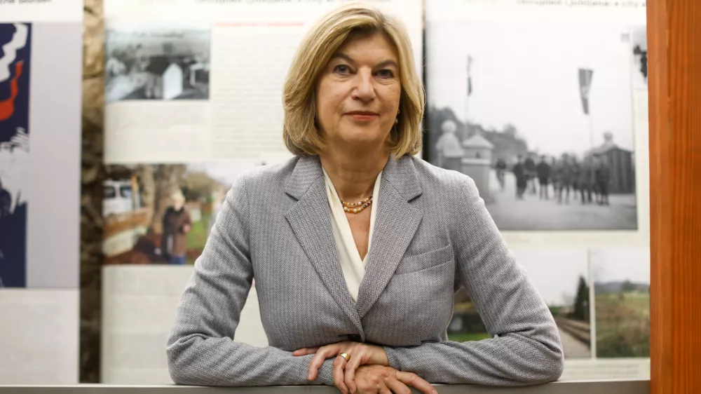 25.09.2024 - Marie-Janine Calic je odlična poznavalka Jugovzhodne Evrope, redna profesorica zgodovine Vzhodne in Jugovzhodne Evrope na Univerzi v Münchnu.FOTO: Luka Cjuha