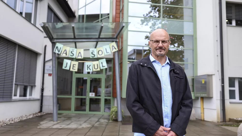 ravnatelj Aljoša Šip- 13.09.2024 - OŠ Šentjernej - občina Šentjernej - Romi - romsko naselje - nasilje, incident //FOTO: Jaka Gasar