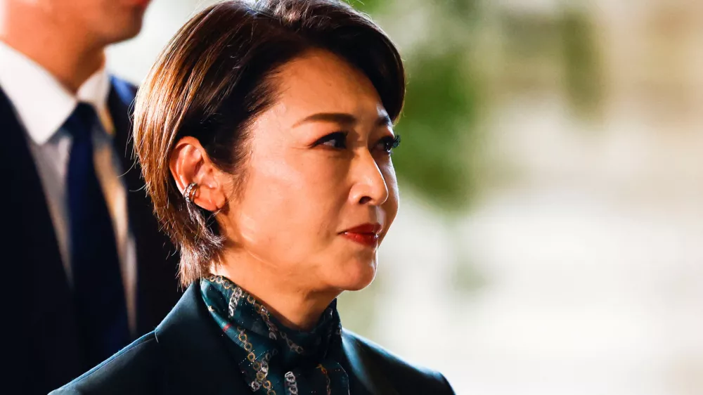 Japan's Minister for policies related to children Junko Mihara arrives at Prime Minister Shigeru Ishiba's official residence in Tokyo, Japan October 1, 2024. REUTERS/Issei Kato