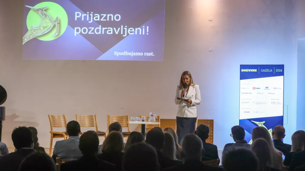 1.10.2024 - 24. Slovenska GAZELA 2024 – regijski izbor najboljših najhitreje rastočih podjetij – razglasitev Gazele Gorenjske regije.  FOTO: Luka Cjuha