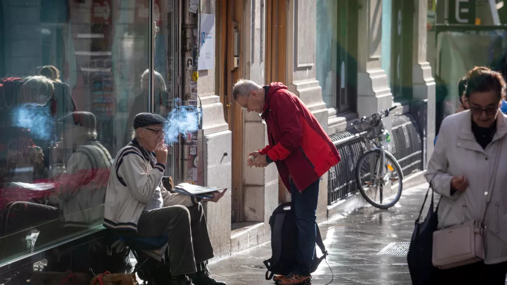 10.2024 - reportaža za Objektiv Beračenje - prosjačenje - berač - Čopova ulica - FOTO: Luka Cjuha