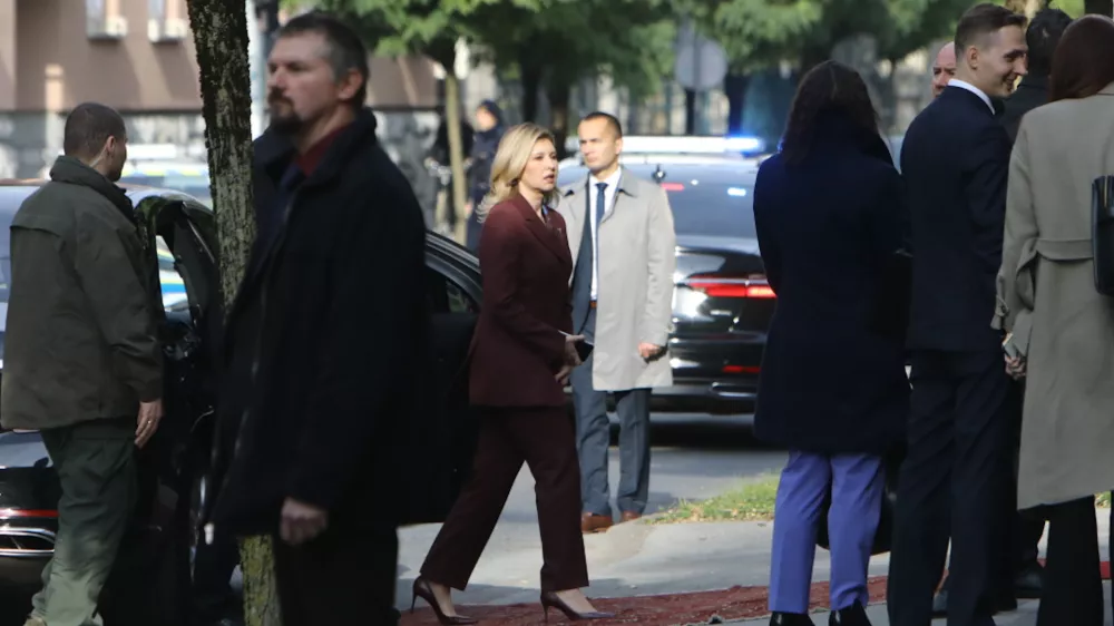 Olena Zelenska je prišla na dvodnevni obisk v Slovenijo. Foto: luka Cjuha