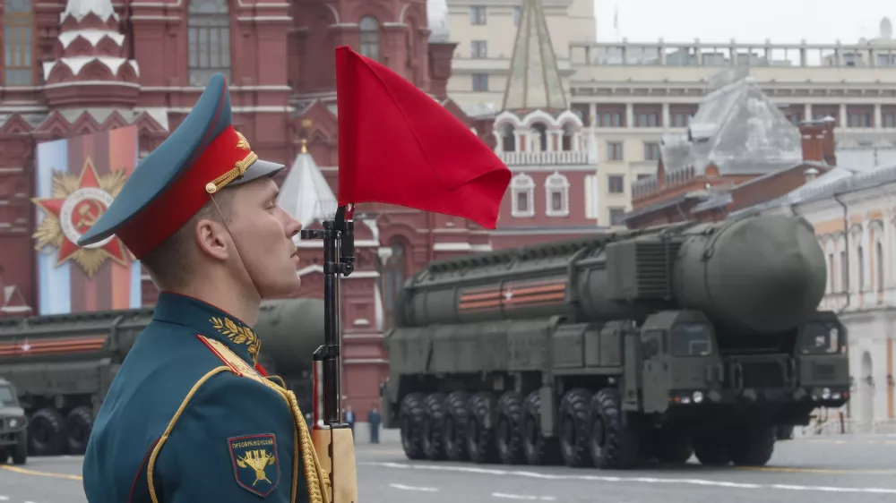﻿Russian servicemen drive Yars RS-24 intercontinental ballistic missile systems during the Victory Day parade, which marks the anniversary of the victory over Nazi Germany in World War Two, in Red Square in central Moscow, Russia May 9, 2019. REUTERS/Maxim Shemetov - UP1EF590N8Q46