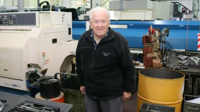 Peter Slatnar, Cerklje na Gorenjskem, najstarejši obrtnik leta 2024 / Foto: Obrtno-podjetniška Zbornica Slovenije