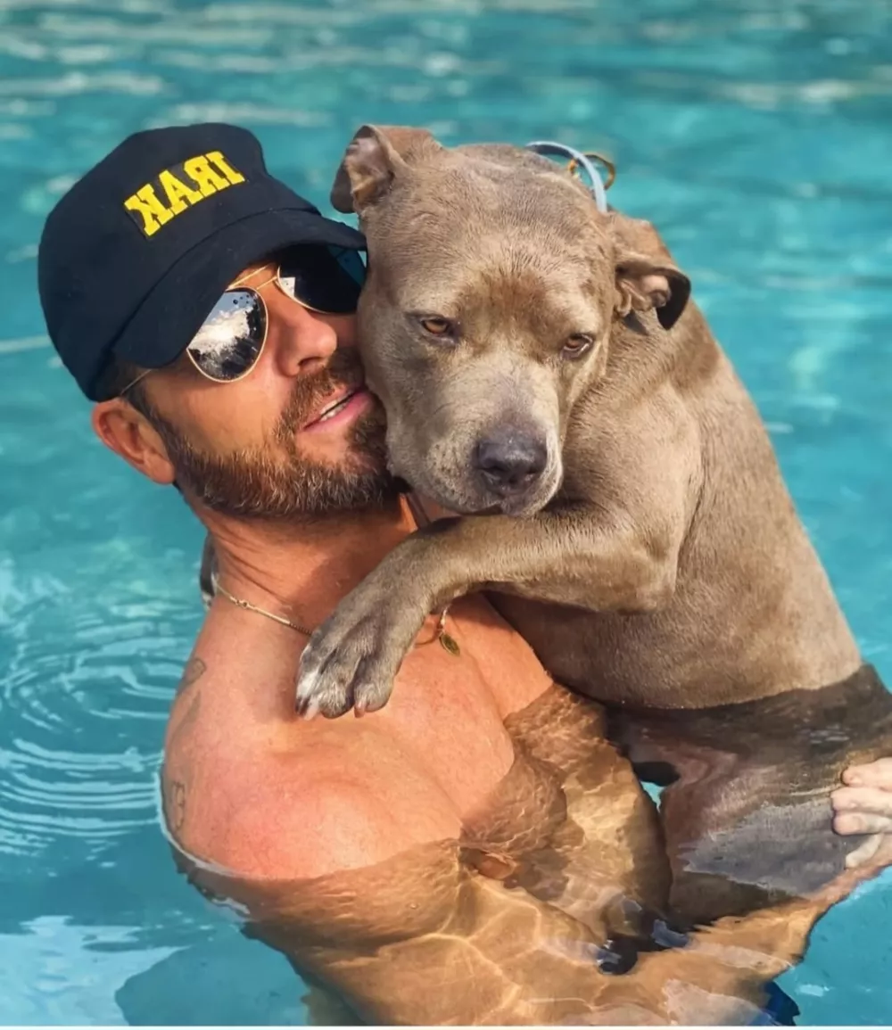 Justin Theroux's dog Kuma - @kumatheroux - &pound;783 per post