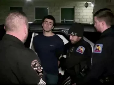 Luigi Mangione, 26, a suspect in the New York City killing of UnitedHealth executive Brian Thompson, arrives for his arraignment at Blair County Court House in Hollidaysburg, Pennsylvania, U.S. December 9, 2024, in a still image from video.  FOX News Channel via REUTERS   NO RESALES. NO ARCHIVES. MANDATORY CREDIT   TPX IMAGES OF THE DAY