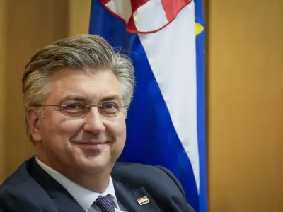 Croatian Prime minister designate Andrej Plenkovic attends a Parliament session in Zagreb, Croatia, Friday, May 17, 2024. Croatian lawmakers on Friday voted into office a new government that marks a tilt to the right in another European Union nation ahead of the 27-nation bloc's parliamentary election next month. (AP Photo/Darko Bandic)