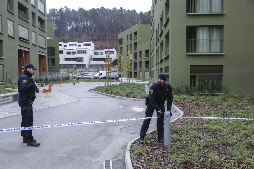 - 06.12.2024 - Policijske preiskave na območju Črnuč, povezane z mafijskim umorom na Poti za Brdom v Ljubljani//FOTO: Jaka Gasar