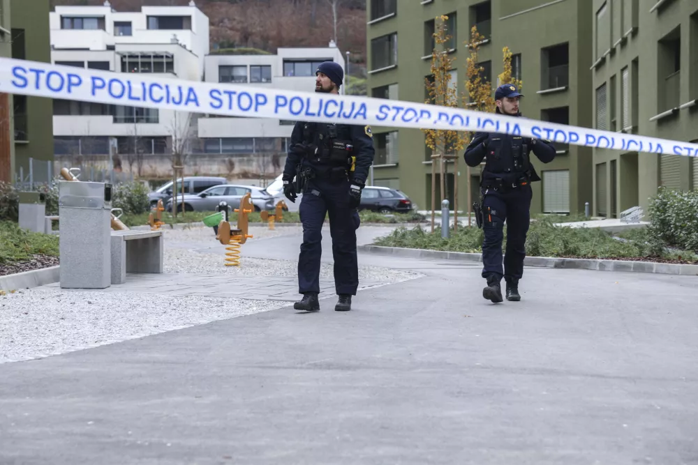 - 06.12.2024 - Policijske preiskave na območju Črnuč, povezane z mafijskim umorom na Poti za Brdom v Ljubljani//FOTO: Jaka Gasar