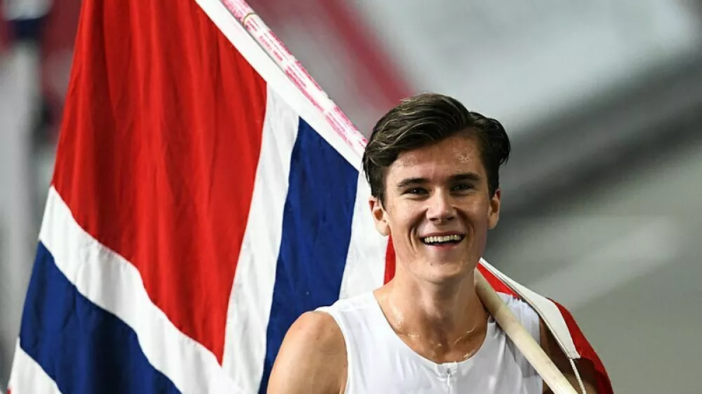 Jakob Ingebrigtsen je na olimpijskih igrah v Parizu poleti osvojil zlato medaljo na 5000 m. Foto: Wikipedia