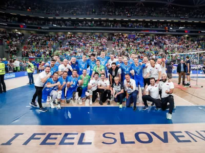 Ljubljana, Arena Stozice.Turnir odbojkarske lige narodov:Slovenija - Italija.