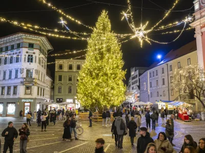 6.12.2024 Praznična Ljubljana, novoletne lučke, novoletni sejem. FOTO: Nik Erik Neubauer