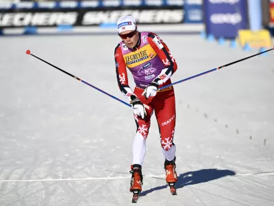 31 December 2024, Italy, Toblach: Norway's Harald Ostberg Amundsen competes in the Men's 20 km freestyle event during the Tour de Ski in the Nordic skiing/cross-country skiing World Cup. Photo: Emmi Korhonen/Lehtikuva/dpa