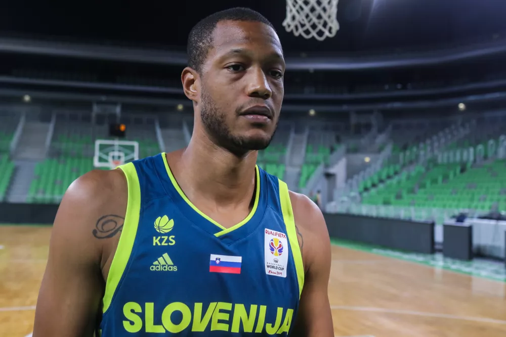 ﻿Anthony Randolph- 10.09.2018 - Košarkarska zveza Slovenije (KZS) – košarkarska reprezentanca – trening - priprave pred kvalifikacijskima tekmama proti Latviji in Turčiji. //FOTO: Jaka Gasar