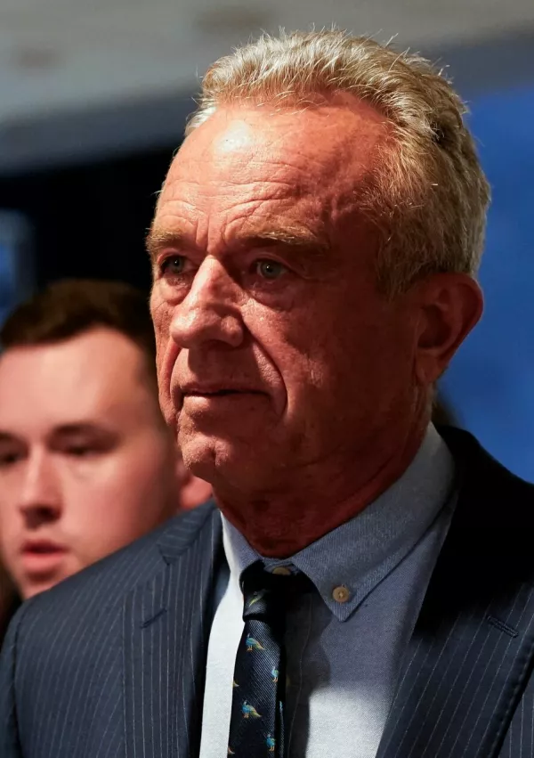 Robert F. Kennedy Jr., U.S. President-elect Donald Trump's nominee to run the Department of Health and Human Services, walks through Capitol Hill between meetings with senators in Washington, U.S., December 16, 2024. REUTERS/Elizabeth Frantz