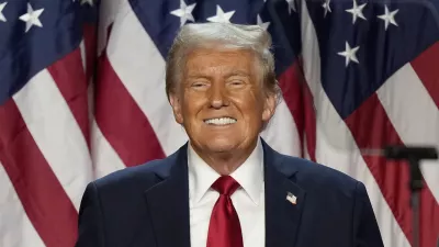 FILE - Republican presidential nominee former President Donald Trump is pictured at an election night watch party, Wednesday, Nov. 6, 2024, in West Palm Beach, Fla. (AP Photo/Alex Brandon, File)