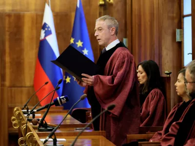 Ljubljana, Ustavno sodisce.Slavnostna seja ustavnega sodisca ob dnevu ustavnosti.Predsednik ustavnega sodisca Rok Ceferin.