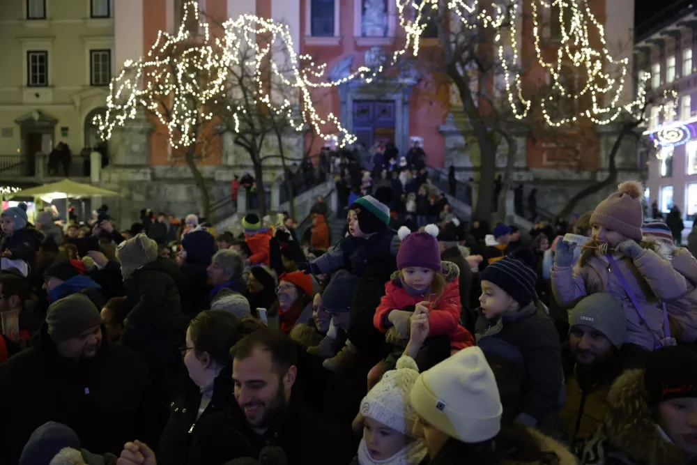 Dedek Mraz v Ljubljani 27. 12. 2024Foto: Jaka Gasar