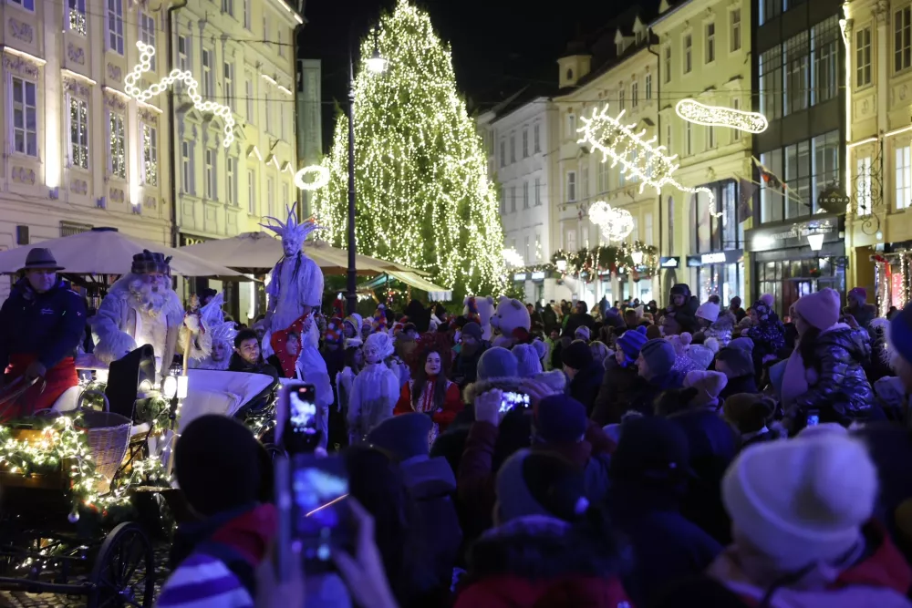 Dedek Mraz v Ljubljani 27. 12. 2024Foto: Jaka Gasar