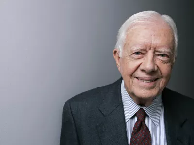 FILE - Former President Jimmy Carter poses for a portrait during the Toronto International Film Festival, Sept. 10, 2007, in Toronto. (AP Photo/Carolyn Kaster, File)