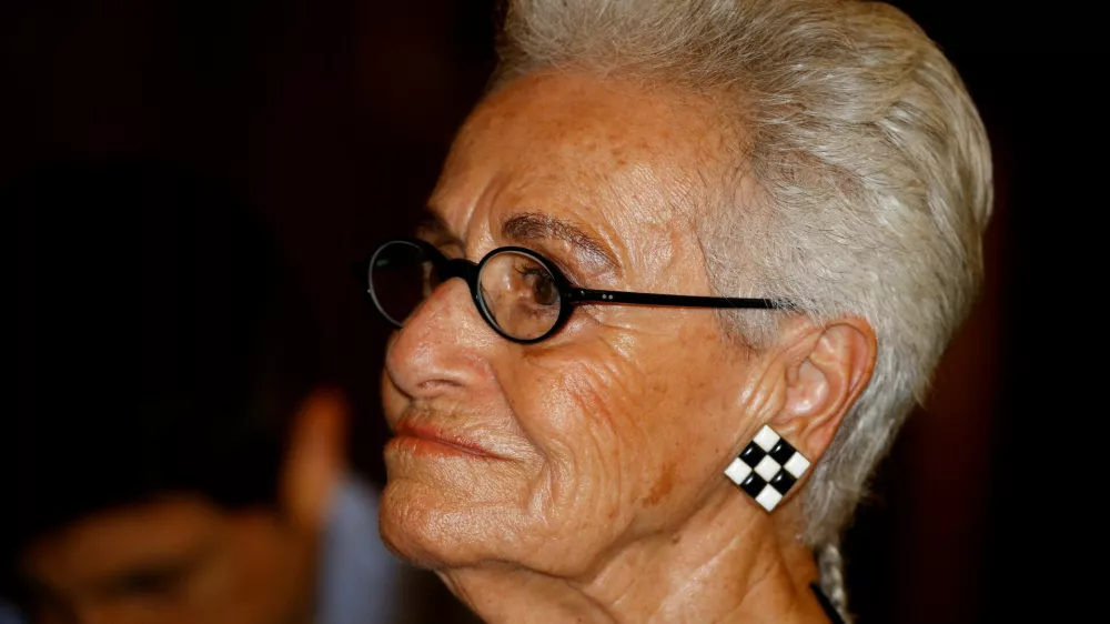 FILE PHOTO: Rosita Missoni attends a news conference in Milan, Italy June 15, 2018. REUTERS/Stefano Rellandini/File Photo