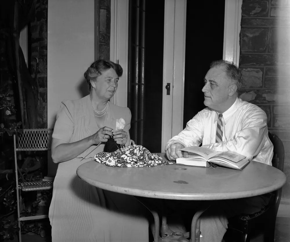 Predsednik Franklin Roosevelt in Eleanor Roosevelt / Foto: AP