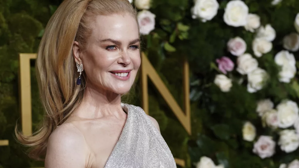 Nicole Kidman arrives at the 82nd Golden Globes on Sunday, Jan. 5, 2025, at the Beverly Hilton in Beverly Hills, Calif. (Photo by Jordan Strauss/Invision/AP)