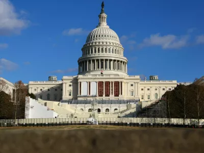 A general view shows preparations underway for the upcoming presidential inauguration for U.S. President-elect Donald Trump, at the U.S. Capitol building in Washington, U.S., January 4, 2025. REUTERS/Fabrizio Bensch