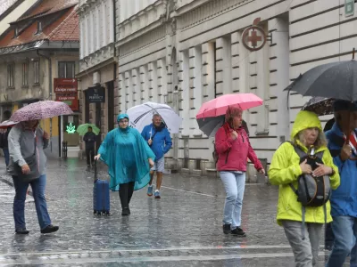 Vremenska slika12.09.2024 - Dež - Deževje v Ljubljani - Foto: Luka Cjuha