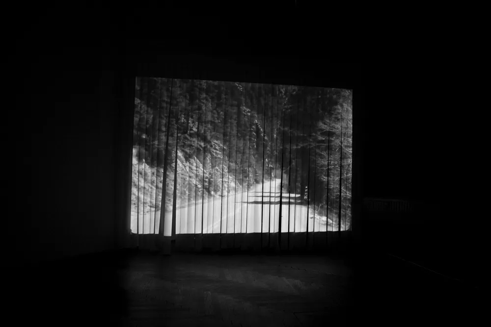 Špela Škulj: O čem govorimo, ko govorimo o ničemer (2022); na razstavi Prostor s potencialom premika v Moderni galeriji. Foto: arhiv MG