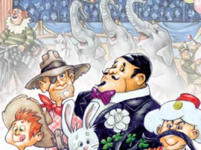 karikatura Cirkus Butale, ilustrator Igor Ribič