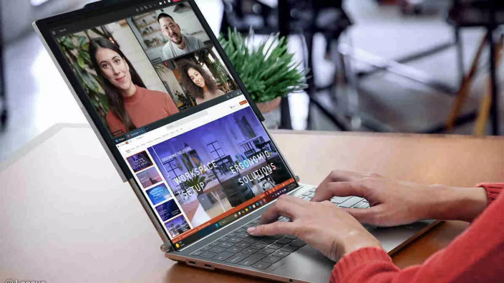 Lenovo pošilja v prodajo prenosnik z raztegljivim zaslonom. Foto: Lenovo