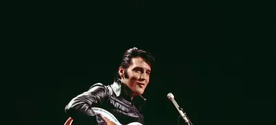 Elvis Presley performs during his 1968 TV comeback special, filmed at the NBC Studios, in Burbank, California, U.S., in this handout image. Elvis Presley Enterprises LLC/Handout via REUTERS  THIS IMAGE HAS BEEN SUPPLIED BY A THIRD PARTY. NO RESALES. NO ARCHIVES. MANDATORY CREDIT. EDITORIAL USE FOR REPORTING ON "ELVIS EVOLUTION" ONLY. NO NEW USAGE AFTER 0001 GMT ON JANUARY 18, 2024.