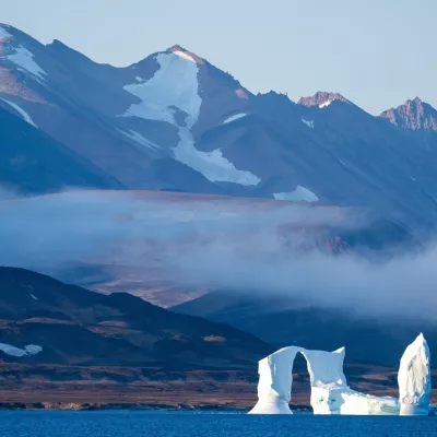 FILE - An iceberg floats in the Scoresby Sund, on Sept. 12, 2023, in Greenland. (AP Photo/Chris Szagola, File)