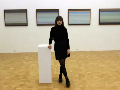 08.01.2025 -Agata LIelpeter, likovna umetnica, galerija DUMFoto: Tomaž Skale