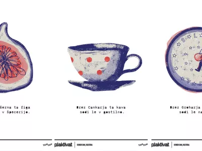 Serija plakatov Kam pa ti sodiš brez kulture avtorice Kristine Žižek Foto: Tam-Tam