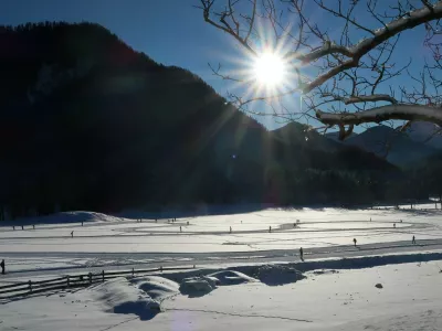 Zima, sneg, Jezersko, sonce Foto: Tatjana Pihlar