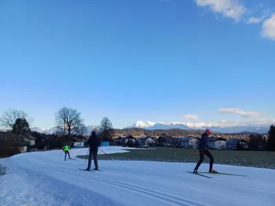 V Nordijskem centru Bonovec je te dni prava zimska tekaška idila. Foto: Tina Jereb