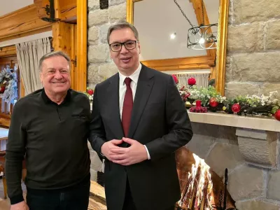 Zoran Janković in Aleksandar Vučić sta se tokrat sestala v Beogradu. Foto: Instagram