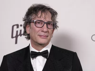 FILE - Neil Gaiman arrives at the Art of Elysium Heaven Gala on Jan. 6, 2024, at The Wiltern Theater in Los Angeles. (Photo by Jordan Strauss/Invision/AP, File)