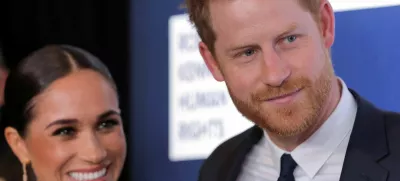 FILE PHOTO: Britain's Prince Harry, Duke of Sussex, Meghan, Duchess of Sussex attend the 2022 Robert F. Kennedy Human Rights Ripple of Hope Award Gala in New York City, U.S., December 6, 2022. REUTERS/Andrew Kelly/File Photo