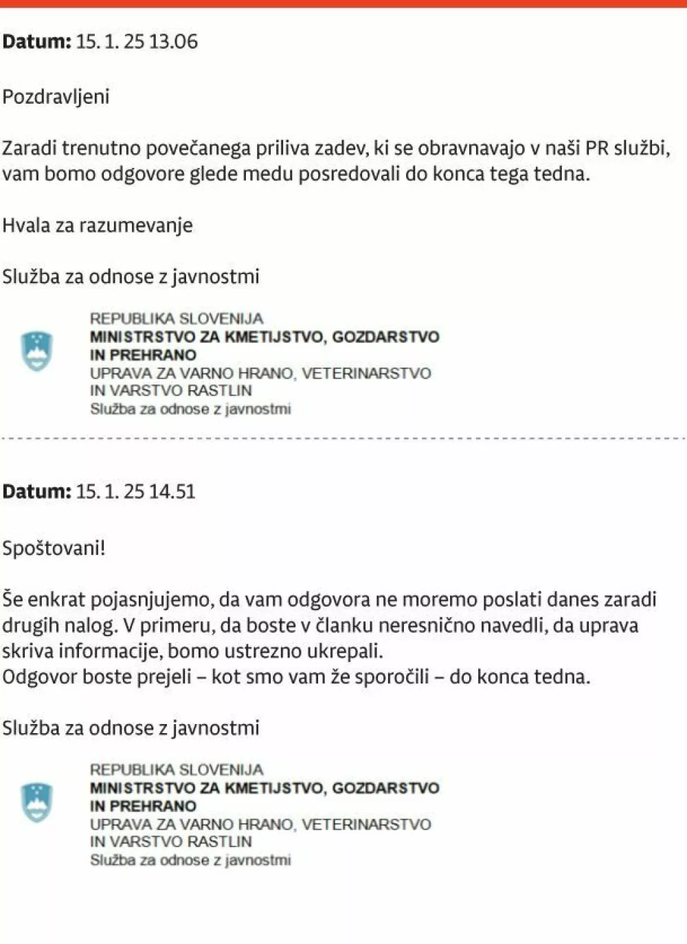 Takole so se na upravi za varno hrano v sredo izgovarjali, zakaj ne morejo odgovoriti na naša vprašanja, nanašajoča se na čebelarstvo Vajda. Včeraj so izumili nov izgovor – molk v interesu preiskave.  Dnevnikova infografika 