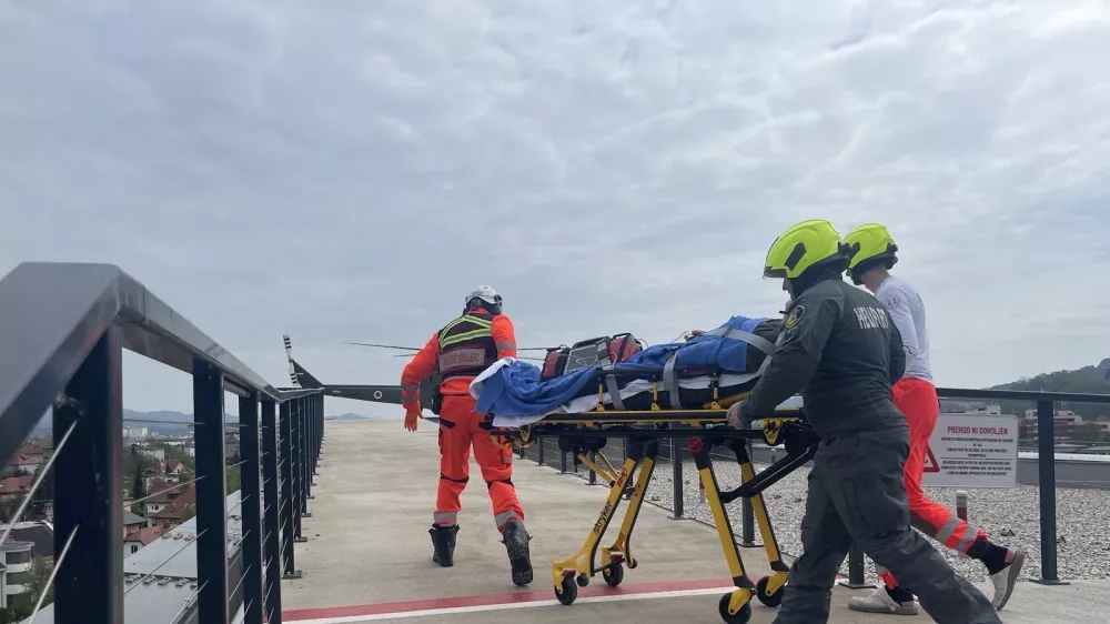 Heliport na strehi urgentnega centra Splošne bolnišnice Celje je v uporabi dve leti. Foto: Združenje heliportov Slovenije