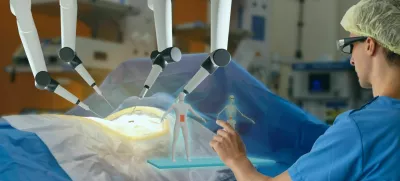 smart medical health care concept with ar vr, surgery robotic machine use allows doctors to perform many types of complex procedures with more precision, flexibility and control than is possible / Foto: Ekkasit919