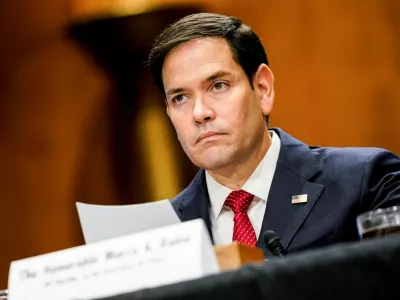 U.S. Senator Marco Rubio, U.S. President-elect Donald Trump's nominee to be secretary of state, sits on the day he testifies during a Senate Foreign Relations Committee confirmation hearing on Capitol Hill in Washington, U.S., January 15, 2025. REUTERS/Nathan Howard