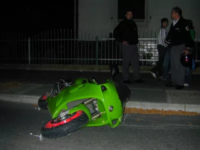 prometna nesreča v Celju, umrl motorist Alen R