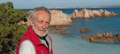 Italy - January 5, 2025.Mauro Morandi has died at the age of 85...Italy, Budelli island (Sardinia) - April 28, 2021.Italian Mauro Morandi (82) is to leave the island where he has lived alone for more than 30 years after pressure from local authorities..Morandi is known as the modern Robinson Crusoe.Archive file.,Image: 952042382, License: Rights-managed, Restrictions: * France, Germany and Italy Rights Out *, Model Release: no