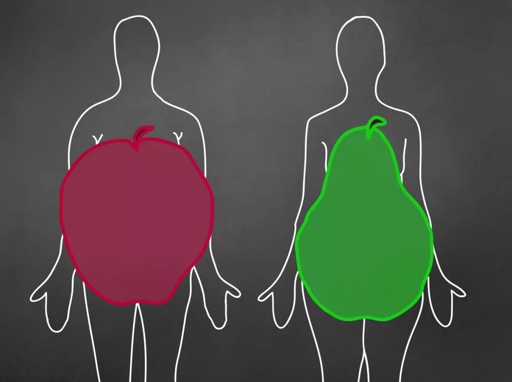 Apple and pear body shape - concept / Foto: Sssimone