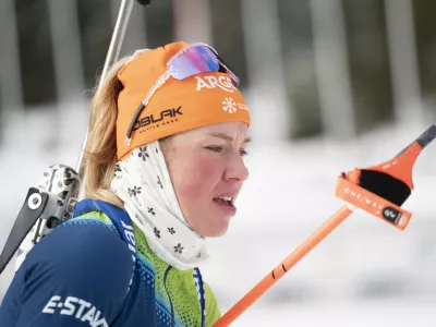 BiatlonAnamarija Lampič03.01.2025 Trening moške in ženske biatlonskebreprezentance Slovenije pred začetkom svetovnega pokala v letu 2025FOTO: Nik Erik Neubauer