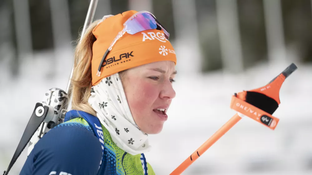 BiatlonAnamarija Lampič03.01.2025 Trening moške in ženske biatlonskebreprezentance Slovenije pred začetkom svetovnega pokala v letu 2025FOTO: Nik Erik Neubauer